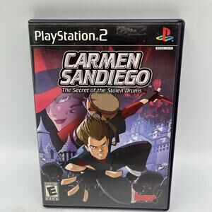 Carmen Sandiego The Secret of the Stolen Drums PS2 PlayStation 2 - Complete CIB